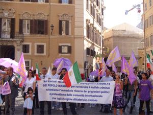 Manifestazione degli iraniani a Roma