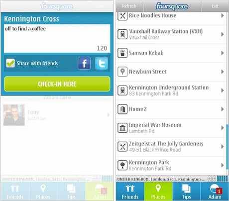 Update: Foursquare v. 1.2.9