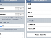 Flash notifiche anche iPhone FlashEnhancer