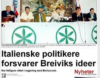 Politici italiani difendono Breivik (dicono di nio in Norvegia)