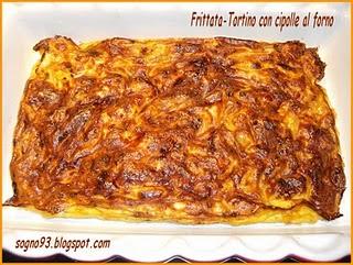 Frittata-Tortino con le cipolle al forno