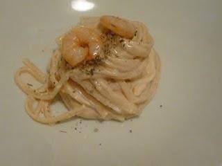 linguine alla crema di salmone e gamberetti....e PREMIO!!!