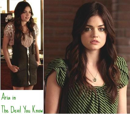 Pretty Little Liars 2×05 ‘The Devil You Know’: Aria’s outfit