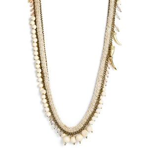 Sequin 'Anita' Chain & Bead Long Necklace 
