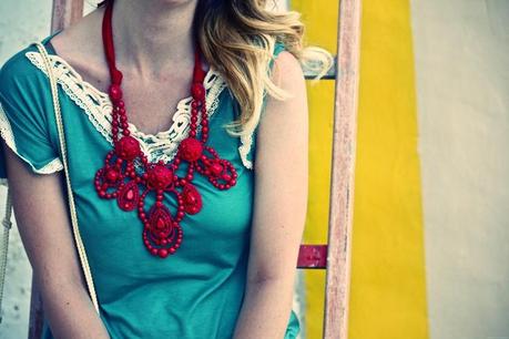 Turquoise and Coral