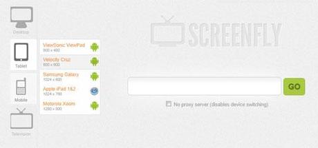 Screenfly: Visualizzare un sito web su differenti dispositivi