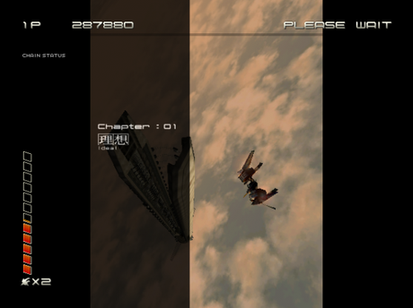 Uno screenshot di Ikauruga per Nintendo Game Cube