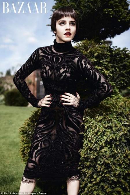 Emma Watson on “Harper’s Bazaar UK” August 2011