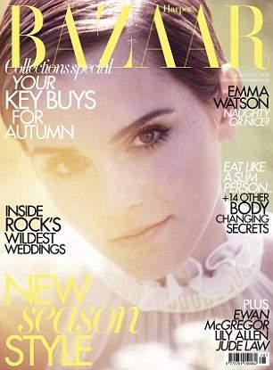 Emma Watson on “Harper’s Bazaar UK” August 2011