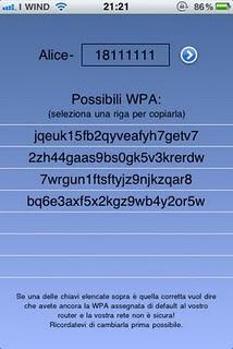 Verifica la tua linea adsl di Alice con l'app Alice WPA Security Tool