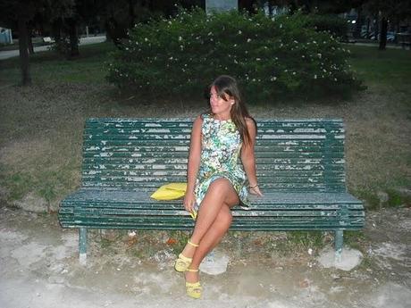 Flower dress and yellow details