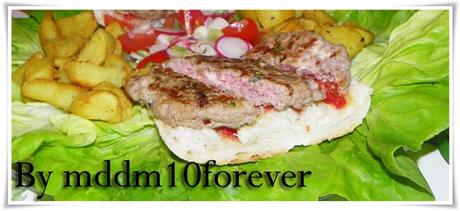 HAMBURGER E PATATINE ALL'ITALIANA