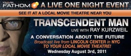 Transcendent Man, il documentario dedicato a Ray Kurzweil e alla Singolarita', sara' proiettato in 500 cinema!
