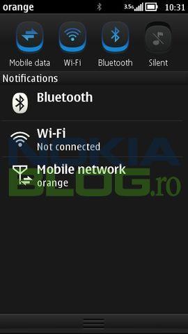 notification bar 1 Ecco le prime immagini di Symbian Belle, nuovo OS di Nokia per smartphone