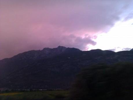 Una foto scattata durante il viaggio verso il Druido di Rovereto