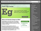 Design Adobe rilasciato Edge HTML5