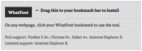 Risorse | Che font è stato usato? WhatFont Tool Risorse web Font pagina web Font 