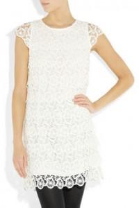 Tiered embroidered cotton dress 