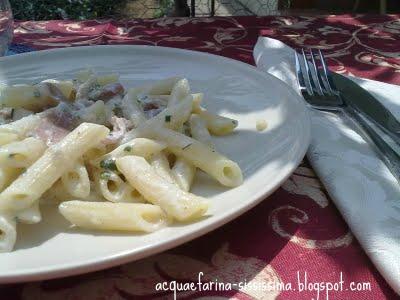 ...penne allo yogurt...