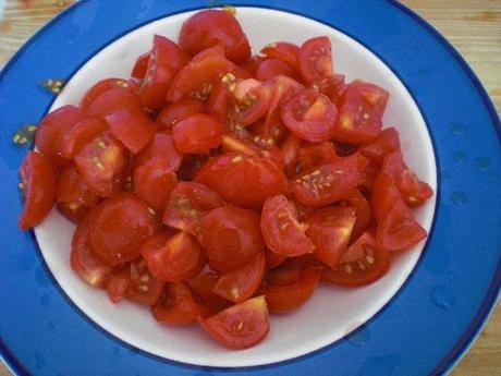 Capricci di Fusilli: melanzane, pomodorini e mozzarella