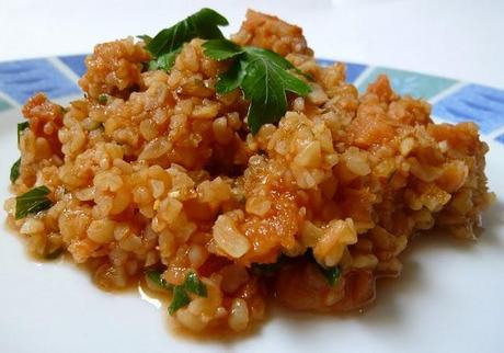 bulgur al ragù di merluzzo