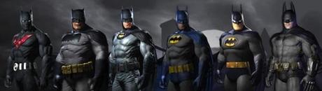 Batman Arkham City, ecco i costumi del Cavaliere Oscuro