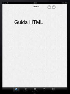 Piccola Guida HTML per iPad.