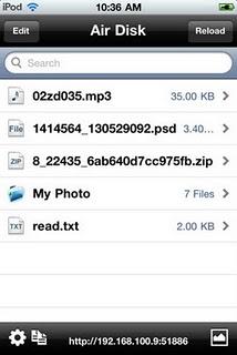 Air Disk - Wireless HTTP File Sharing