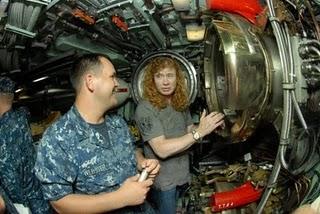 Megadeth - Visitano un sottomarino americano (foto)