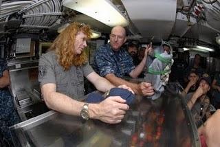 Megadeth - Visitano un sottomarino americano (foto)