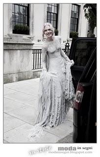 IN STYLE: Katie Shillingford in Gareth Pugh's wedding dress