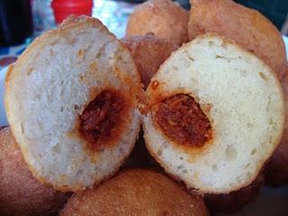 Zeppole con cuore di 'nduja