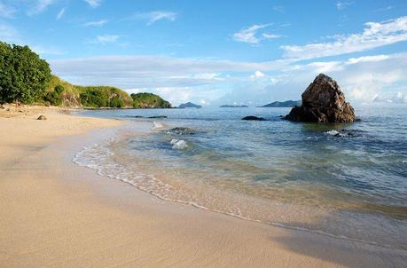 Una delle spiagge di Tadrai Island