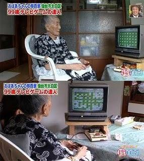 Donna giapponese di 99 anni gioca ancora ai videogames !