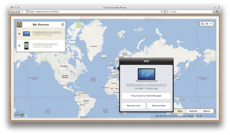 Apple inserisce su iCloud i servizi Find my iPhone e Find my Mac