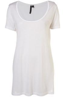 White Scoop Neck Tee