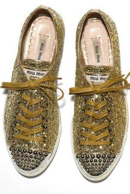 Shining sneakers MIU MIU