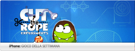 App Store | Il gioco della settimana su App Store è Cut the Rope Experiments Iphone gioco della settimana Giochi Cut the rope experiments 