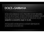 Today Opening Dolce Gabbana Boutiques Roma