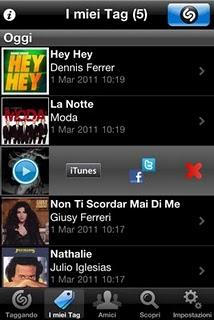 Tagga la tua musica preferita con l'app Shazam Encore.