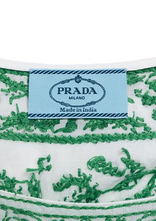 Prada ‘Made in India’: tutte pazze per l’abito ricamato in Chikan! Michelle Wiliams’ Style