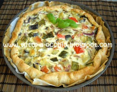 Ricettina veloce - Quiche di peperonata