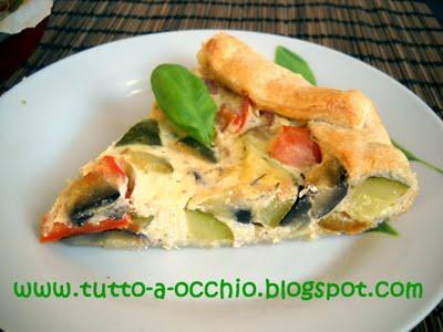 Ricettina veloce - Quiche di peperonata