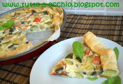 Ricettina veloce - Quiche di peperonata