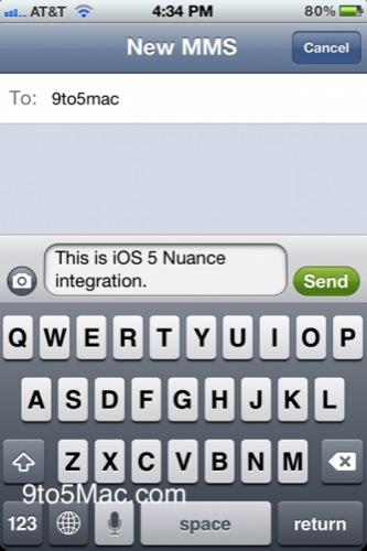 Speech to Text di Nuance in iOS 5