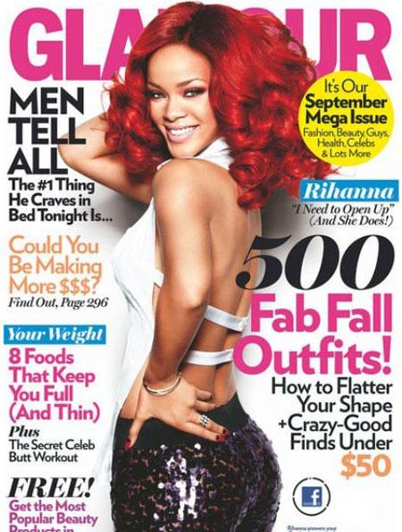 Glamour, Rihanna in Dolce&Gabbana; [sept issue 2011]
