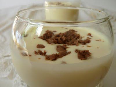 mousse di cioccolato bianco