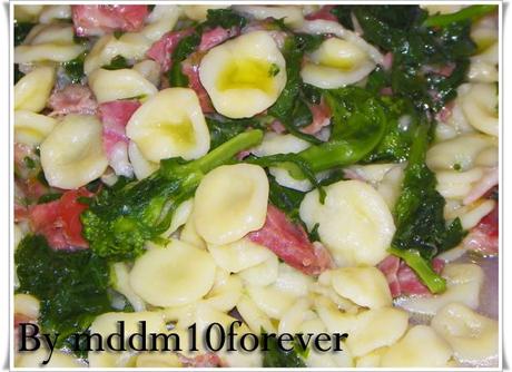 ORECCHIETTE ALLE CIME DI RAPA E PROSCIUTTO CRUDO