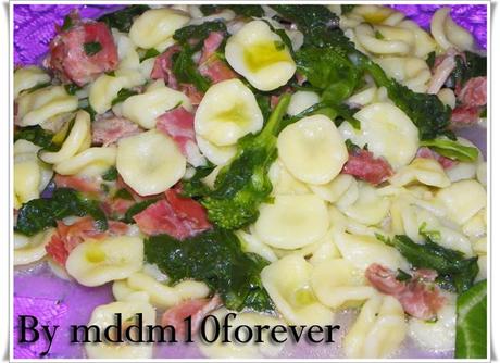 ORECCHIETTE ALLE CIME DI RAPA E PROSCIUTTO CRUDO