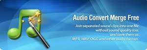 Audio Convert Merge Free programma per unire e convertire file audio